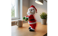 Battery Powered Musical Santa Figurine Spanish-Language Theme Musical Santa Figure