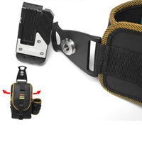 Rotating Tool Pouch Portable Utility Belt Heavy Duty for Repairs, Electricians