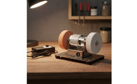 Adjustable Speed Mini Electric Bench Grinder Multi-Functional Desktop Sharpening Machine Compact Size Power Tool Good Heat Dissipation for Workshop