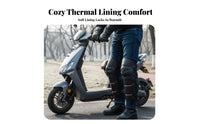Fleece Lined Leg Protectors Wind Blocking Cozy Insulation for Motorcycle Touring