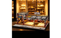 Miniature Parking Workshop Rooftop Railings Garage Diorama Realistic Details Display Scene