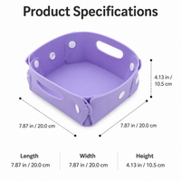 Storage Baskets for Organizing, Pantry Vegetable Storage Basket, Foldable Fruit Basket with Handles, Multi Functional Orchid Synthetic Material