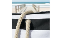 Waterproof Large Beach Bag Lightweight Women's Beach Tote Foldable Rope Handle Carryall Easy to Clean for Families, Pool, Travel, Vacation
