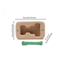 Wooden Fingerboard with Hanging Rope Compact Finger Training Board Non Slip Grip Panel with Rope for Climbers, Boulderers