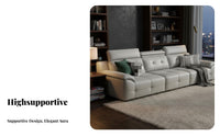 3 Pieces 3-Piece U-Shaped Sofa Set High rearrest U-Shaped configurable Couch Modern Design Lounge Furniture for Homeowners, Living Room, Home recreation