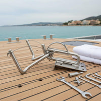 Boat Hinge Bracket Set Stainless Steel Boat Mount Heavy Duty