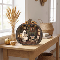 Rustic Pumpkin Plaque with Stand