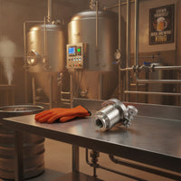 Heavy-Duty Heating Component Enclosure with Tri-Clamp Straight Heating Heating Component Housing Compact Hardware for Home Brewers