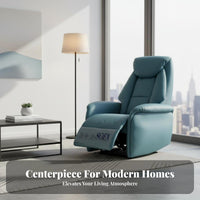 Modern Minimalist Design Electric Recliner Power Recline Powered Armchair with Footrest Space-Saving Living Room Furniture singlepress Control for Movie Lovers, Homeowners, Seniors, Small Spaces, Bedroom, perusing alcove