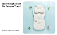 Universal Fit Baby Stroller Cooling Mat Moisture Wicking Breathable Stroller Seat Cushion Skin-Friendly for Toddlers, Hot Weather, Outdoor