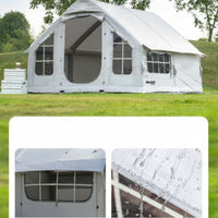 Waterproof Inflatable Camping Tent Spacious Inflatable Tent Sun Protection Easy Setup for Campers, Families, Family Trips, Outdoor Recreation