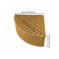Corner Storage Box Rustic Corner Storage Basket Sturdy for Closet, Living Room