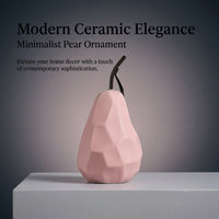 Handmade Ceramic Fruit Ornament for Living Room Decor with Glazed Finish, Decorative Figurine for Home Decoration and Women Gift