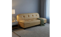 Small Space Sofa Bed Scratch-Resistant Material Foldable Sleeper Sofa Adjustable Backrest Convertible Couch for Studio Apartment