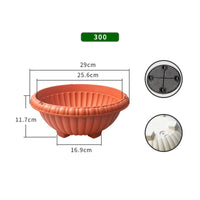 Plastic Hanging Planter Sturdy Hanging Flower Pot Drainage System for Balcony
