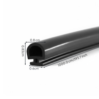 Aluminum door gasket, soundproof