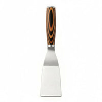 Stainless Steel Wood-Grain Handle Putty Tapered Blade