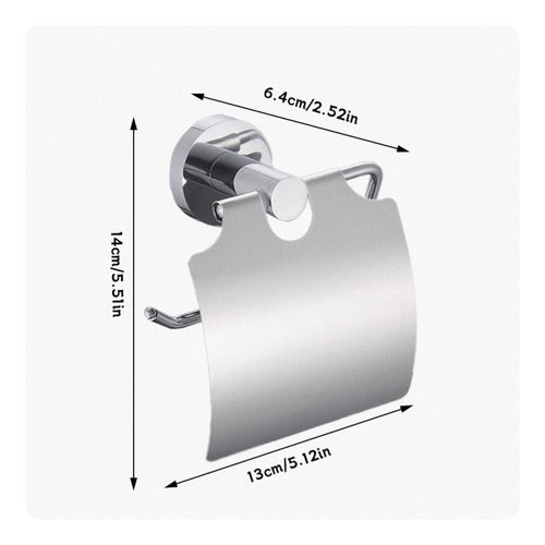 Toilet Roll Holder Metal Wall Mounted Bathroom Tissue Holder Space Saving