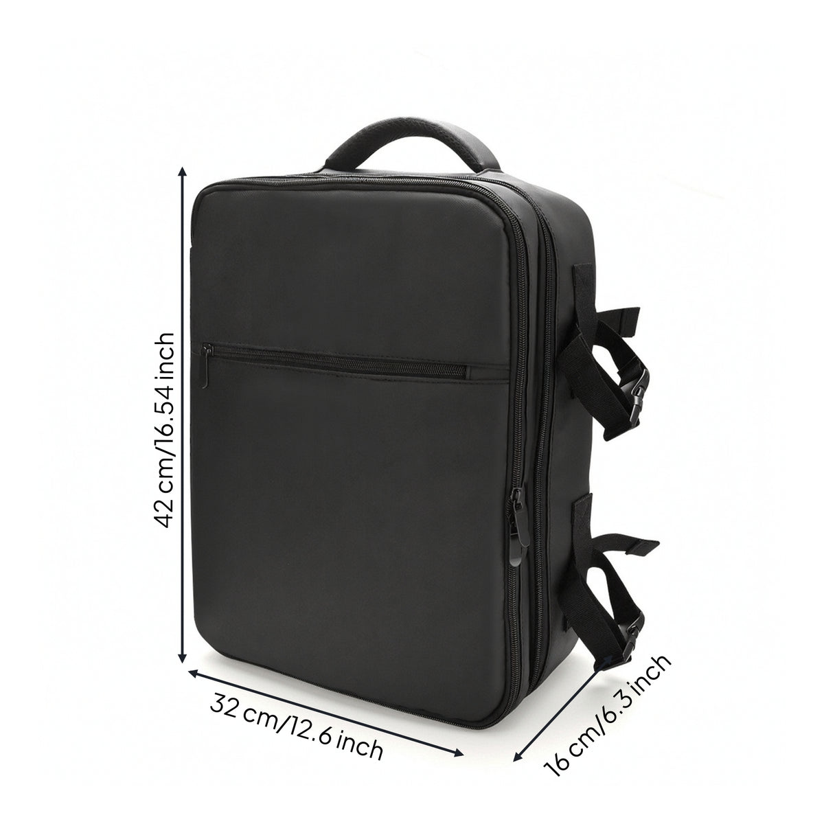 Structured Backpack with Side Pocket Compact Nylon Backpack Long-Lasting Daypack Lightweight for Commuters