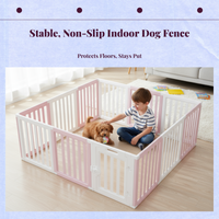 Expandable dog playpen, easy setup