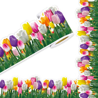 Floral Border Trim Bright Colors Floral Border Paper DIY Friendly for Teachers