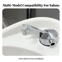 Standard Connector Shampoo Bed Shower Head Holder Universal Fit Barber Chair Shampoo Hose Holder Easy Installation for Spa Professionals