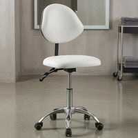 Rolling Salon Stool Padded Seat Swivel Stool Chair Oil Resistant Seating Furniture for Patient-Care, Beauty