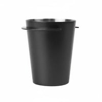 Fabric Cup Barista Coffee Dosing Cup Stainless Steel Receiver with Precision Winged Rim Grounds Transfer Accessory for Mess Free Brewing Suitable for Kitchen Cafe
