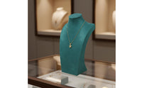 Necklace Bust Display Stand Solid Wood Base Necklace Display Bust Elegant Design Mannequin Neck Stand for Vendors
