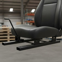 Seat Slider with Locking Handle Industrial Seat Mounting Track Assembly Kit Reinforced Metal Components for Forklift Drivers