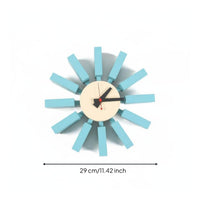 Windmill Wall Timepiece Non-Ticking Timepiece Battery Operated for Living Room