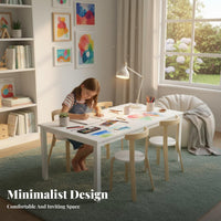 Kindergarten Training Table Thickened Tabletop Kids Activity Table Rounded Corners Children's Furniture for Students, Childcare Facility, Playroom