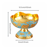 3 Pieces Pedestal Fruit Bowl Elegant Design Gold Fruit Bowl Versatile Use