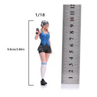 1/18 Miniature Lady Figure Detailed Face Female Miniature Figurine Standing Pose