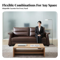 Modern Design Single-Seat Business Armchair Simple Design Reception Seating Comfortable Commercial Furniture Quilted Pattern for Interior Designers, Office Managers, Waiting Room, Lobby