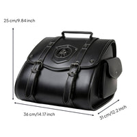 Motorcycle Hanging Bag Black Motorcycle Bag with  Strap Easy to Clean for Commuters