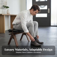 Saddle-Shaped Seat sturdy Duty Ergonomic Saddle Stool Easy Assembly for Entryway