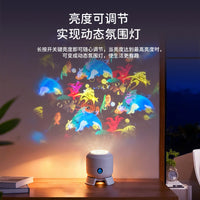 New Snowflake Projection Lamp, Christmas Pattern Dynamic Rotating Projector for Outdoor Decoration and Stage