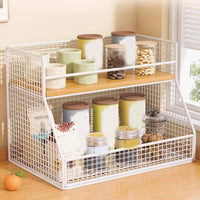 Cup and Snack Organizer Space-Saving Multi-Layer Countertop Rack Multipurpose