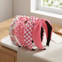 5 Pieces Padded Headband Floral Print Fabric Headband Giftable Set