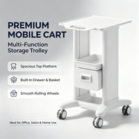 QX 3-Tier Metal Utility Cart for Beauty Salon
