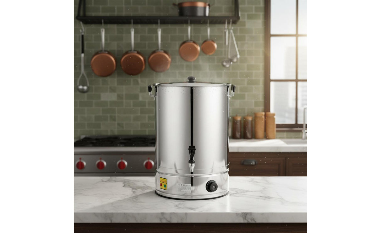 Stainless Steel Hot Water Boiler Keep Warm Function Stainless Steel Water Boiler Professional Tea Urn Energy Saving