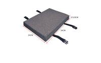 Thick Sponge Seat Pad Thickened Rectangle Seat Cushion Breathable Chair Cushion with Straps for Students, Classroom, Office, Dining Room