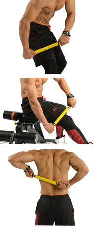 Muscle Massage Stick with Bearings for Yoga and Fitness, PP, Relieves Waist, Neck, and Legs