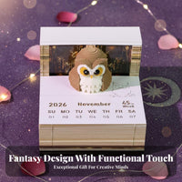 Dimensional Art Notepad Creative Gift Light up Memo Pad Multi-Functional 3D Memo Pad for Students, Fantasy Enthusiasts, Study Room, Bookshelf