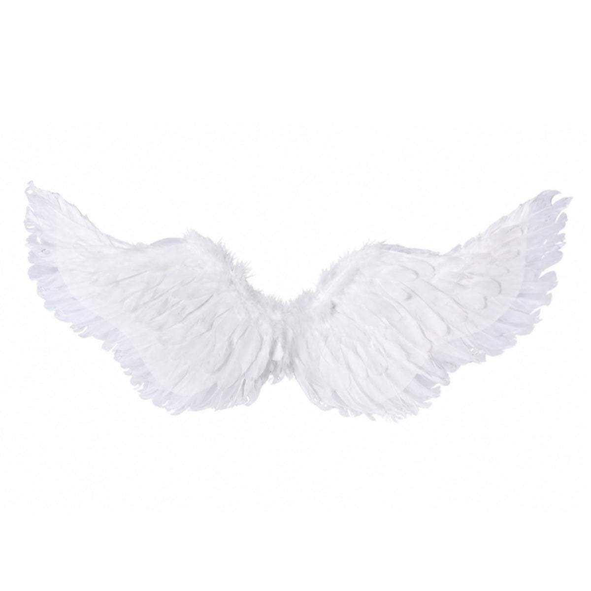 White Angel Wings Comfortable Feather Angel Wings Prop Elegant Lovely for Cosplayers, Stage Performance, Halloween