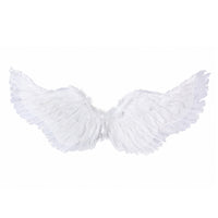 White Angel Wings Comfortable Feather Angel Wings Prop Elegant Lovely for Cosplayers, Stage Performance, Halloween