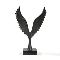 Wing Statue with Base Minimalist Desktop Ornament Modern for Desk, Photographers