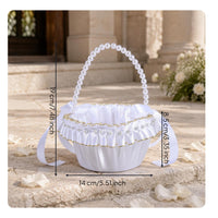 Flower Girl Basket Elegant Ceremony Decor Lightweight for Girls