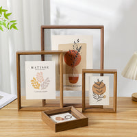 Double-Sided Transparent Acrylic Photo Frame for Display